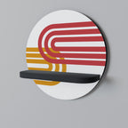 CIRCLELINE DECOR Rundes Kunstregal in Schwarz