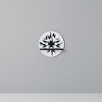 MOONLIT MOSAIC Rundes Kunstregal in Schwarz