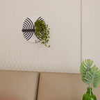 MIDNIGHT MELODIES Ovales Kunstregal in Schwarz