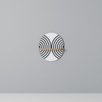 MIDNIGHT MELODIES Ovales Kunstregal in Eiche-Optik