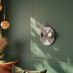 MIDNIGHT MELODIES Ovales Kunstregal in Eiche-Optik