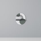 ORBITAL DECOR Oval Art Shelf In Black Finish