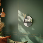 ORBITAL DECOR Oval Art Shelf In Black Finish