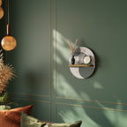 ORBITAL DECOR Ovales Kunstregal in Eiche-Optik