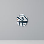 SHADOW SYMPHONY Ovales Kunstregal in Schwarz