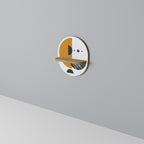 MOONLIT EUPHORIA Ovales Kunstregal in Eiche-Optik