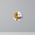 MOONLIT EUPHORIA Ovales Kunstregal in Eiche-Optik