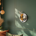 MOONLIT EUPHORIA Ovales Kunstregal in Eiche-Optik