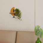 MOONLIT EUPHORIA Ovales Kunstregal in Eiche-Optik