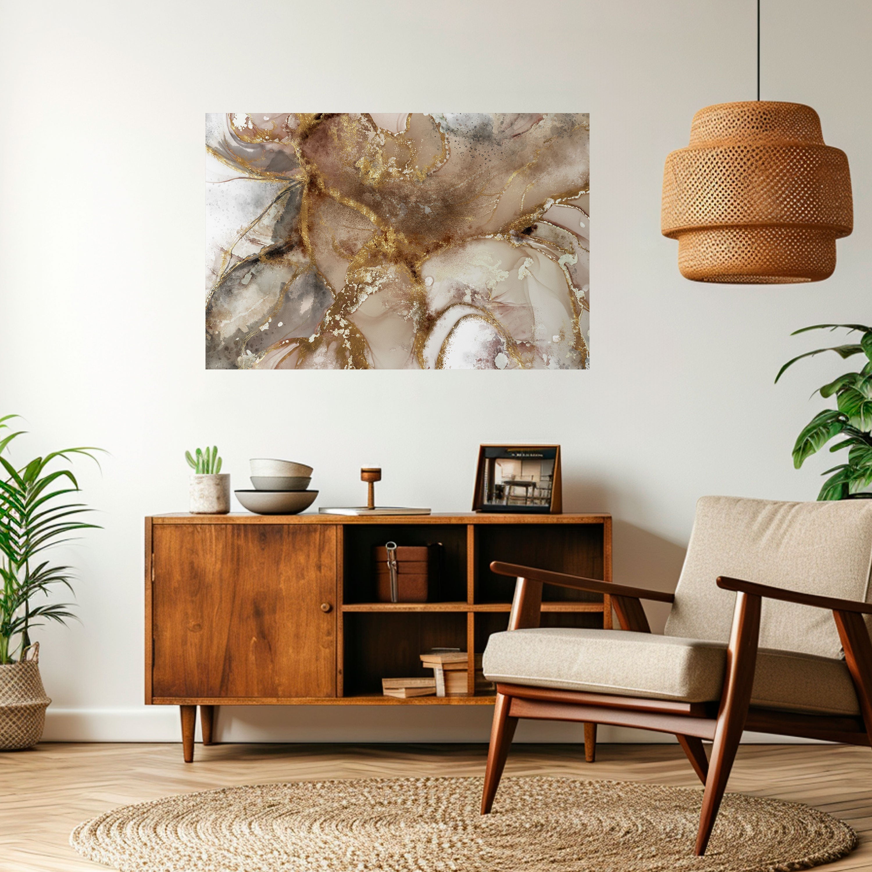 CALMING STREAMS Selbstklebendes Horizontal-Poster