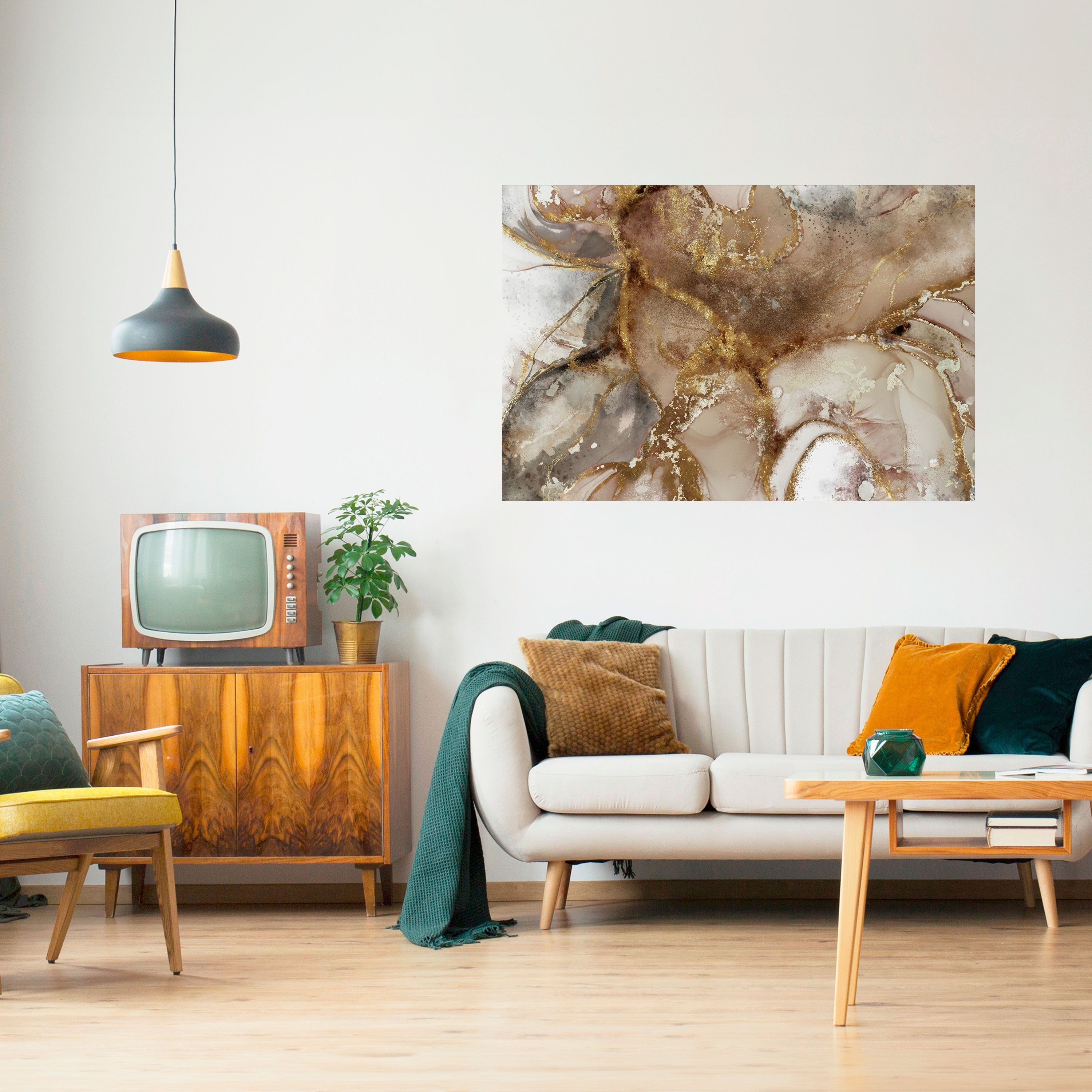 CALMING STREAMS Selbstklebendes Horizontal-Poster