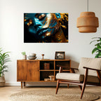 GOLDEN SERENITY Selbstklebendes Horizontal-Poster