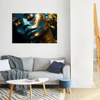 GOLDEN SERENITY Selbstklebendes Horizontal-Poster