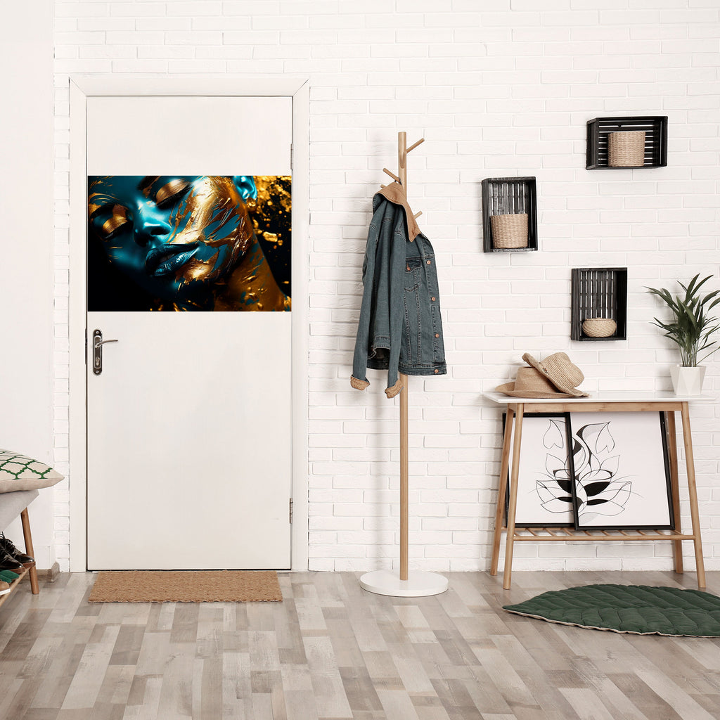 GOLDEN SERENITY Selbstklebendes Horizontal-Poster