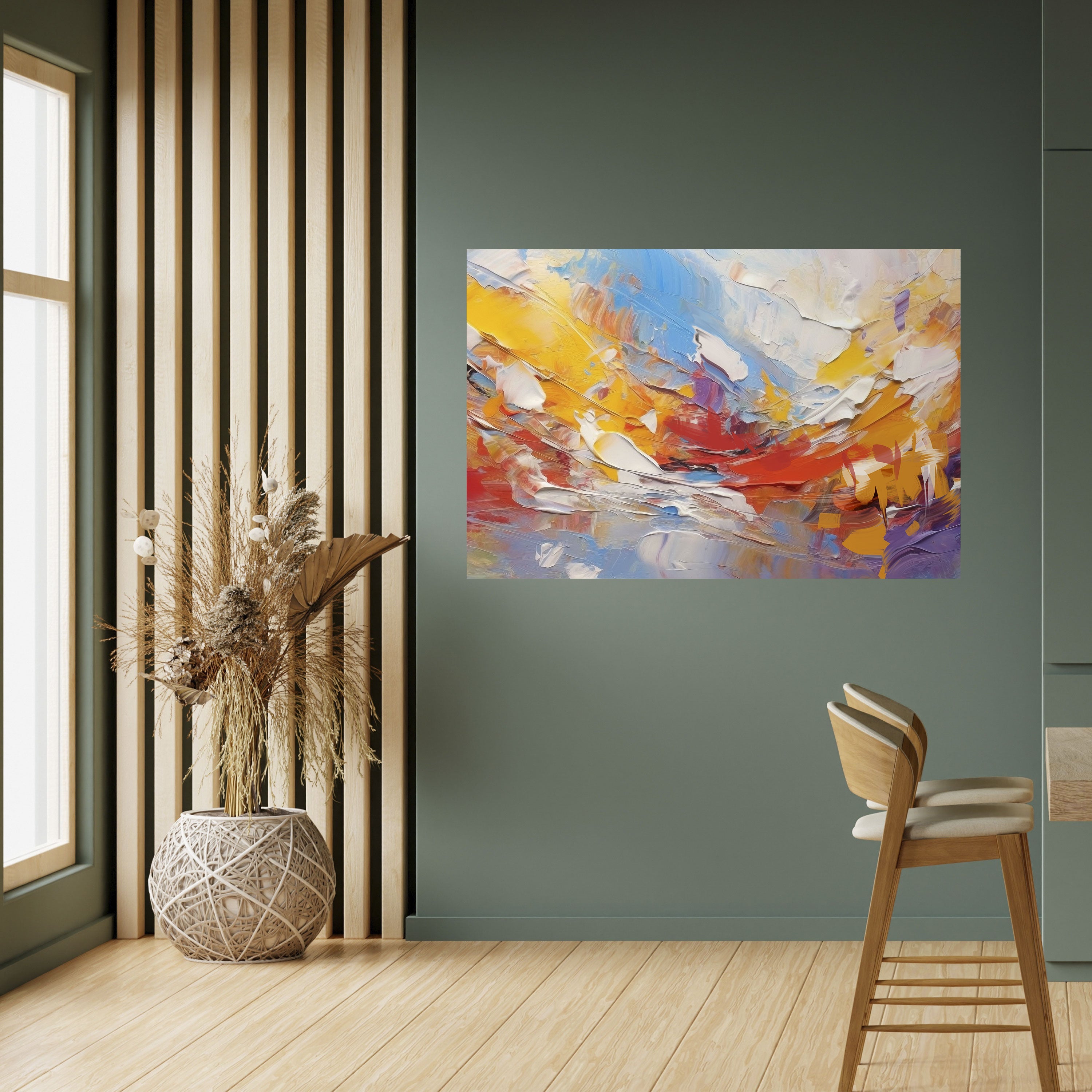 COLORFUL REVERIE Selbstklebendes Horizontal-Poster