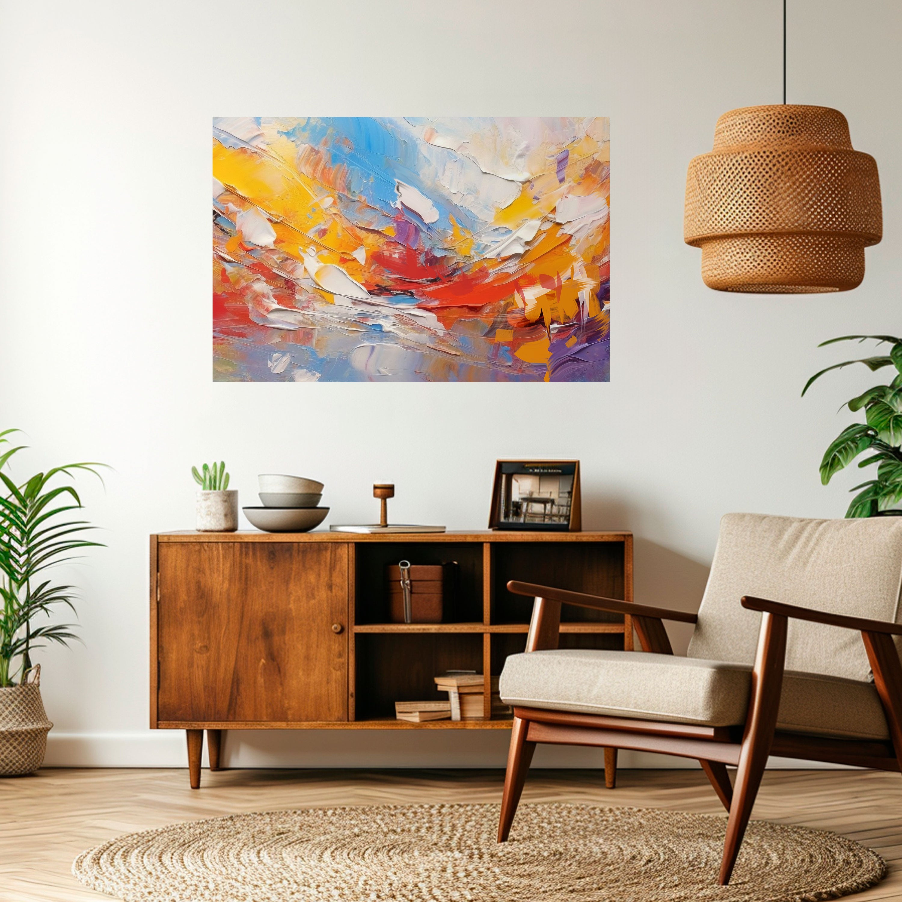 COLORFUL REVERIE Selbstklebendes Horizontal-Poster