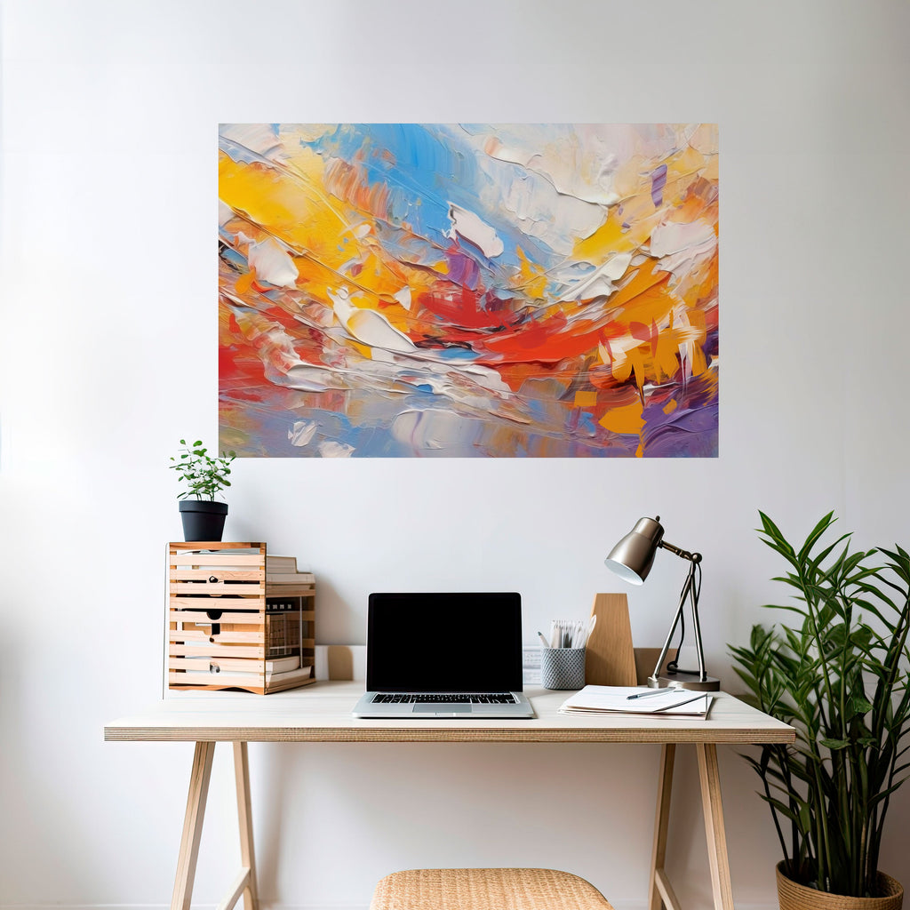 COLORFUL REVERIE Selbstklebendes Horizontal-Poster