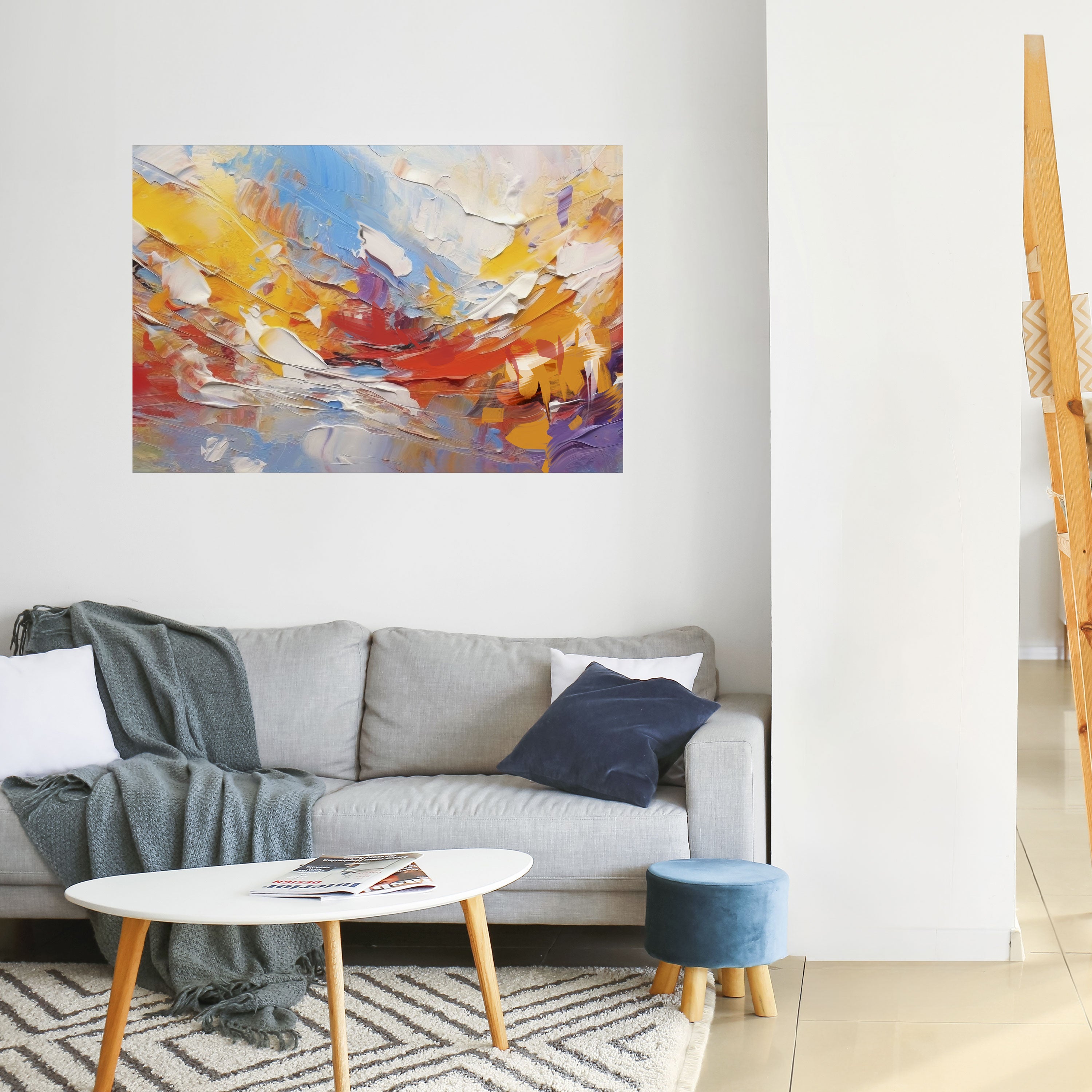 COLORFUL REVERIE Selbstklebendes Horizontal-Poster