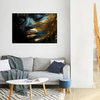 GLOWING ELEGANCE Selbstklebendes Horizontal-Poster