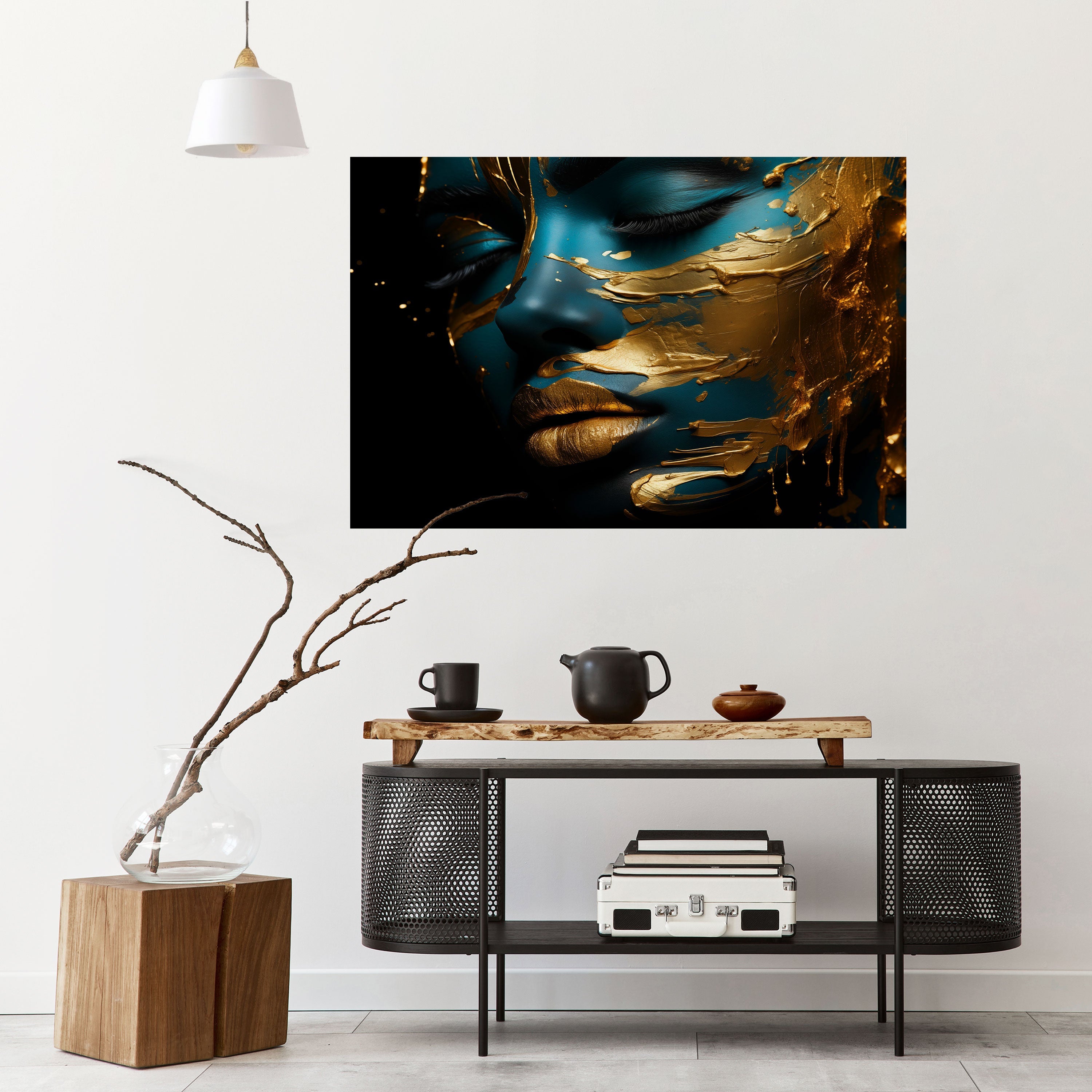 GLOWING ELEGANCE Selbstklebendes Horizontal-Poster