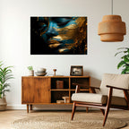 GLOWING ELEGANCE Selbstklebendes Horizontal-Poster