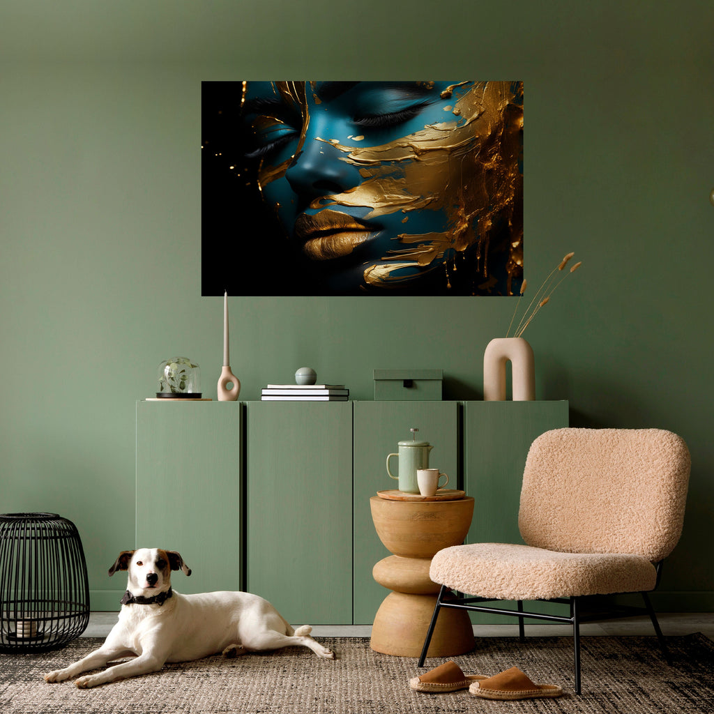 GLOWING ELEGANCE Selbstklebendes Horizontal-Poster