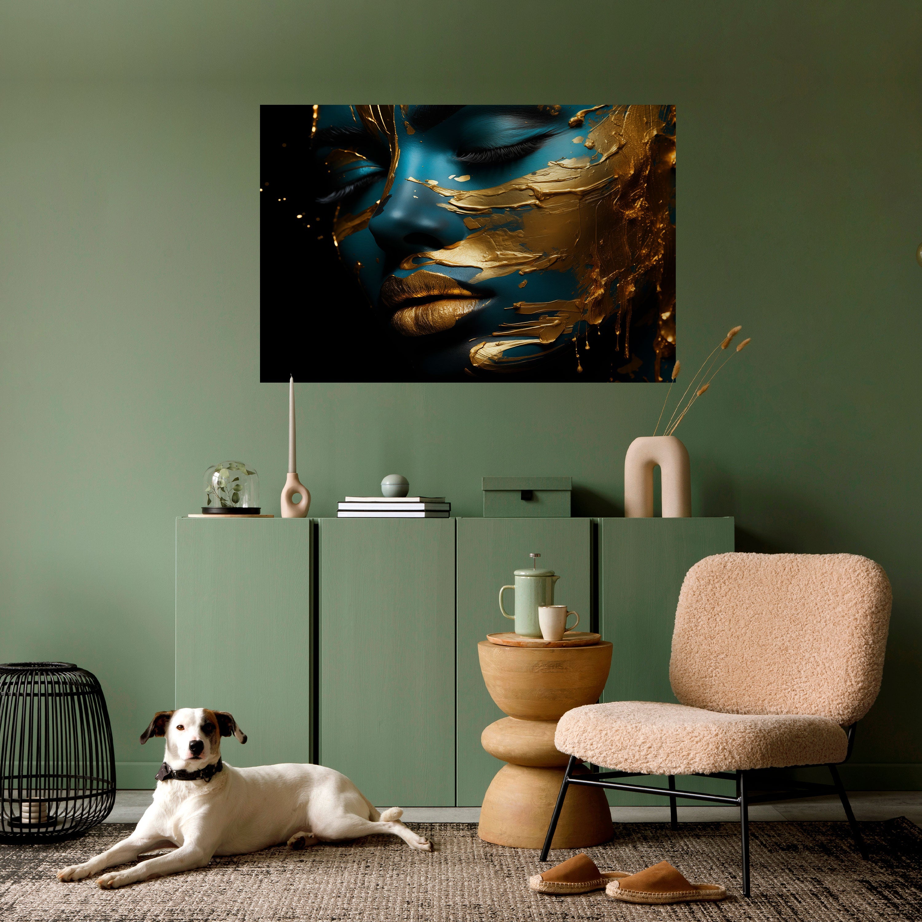 GLOWING ELEGANCE Selbstklebendes Horizontal-Poster