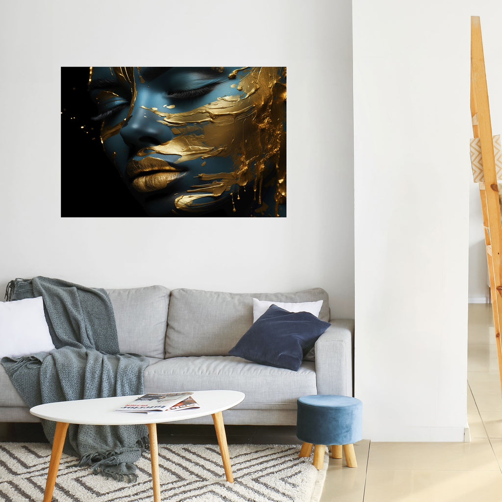 GLOWING ELEGANCE Selbstklebendes Horizontal-Poster