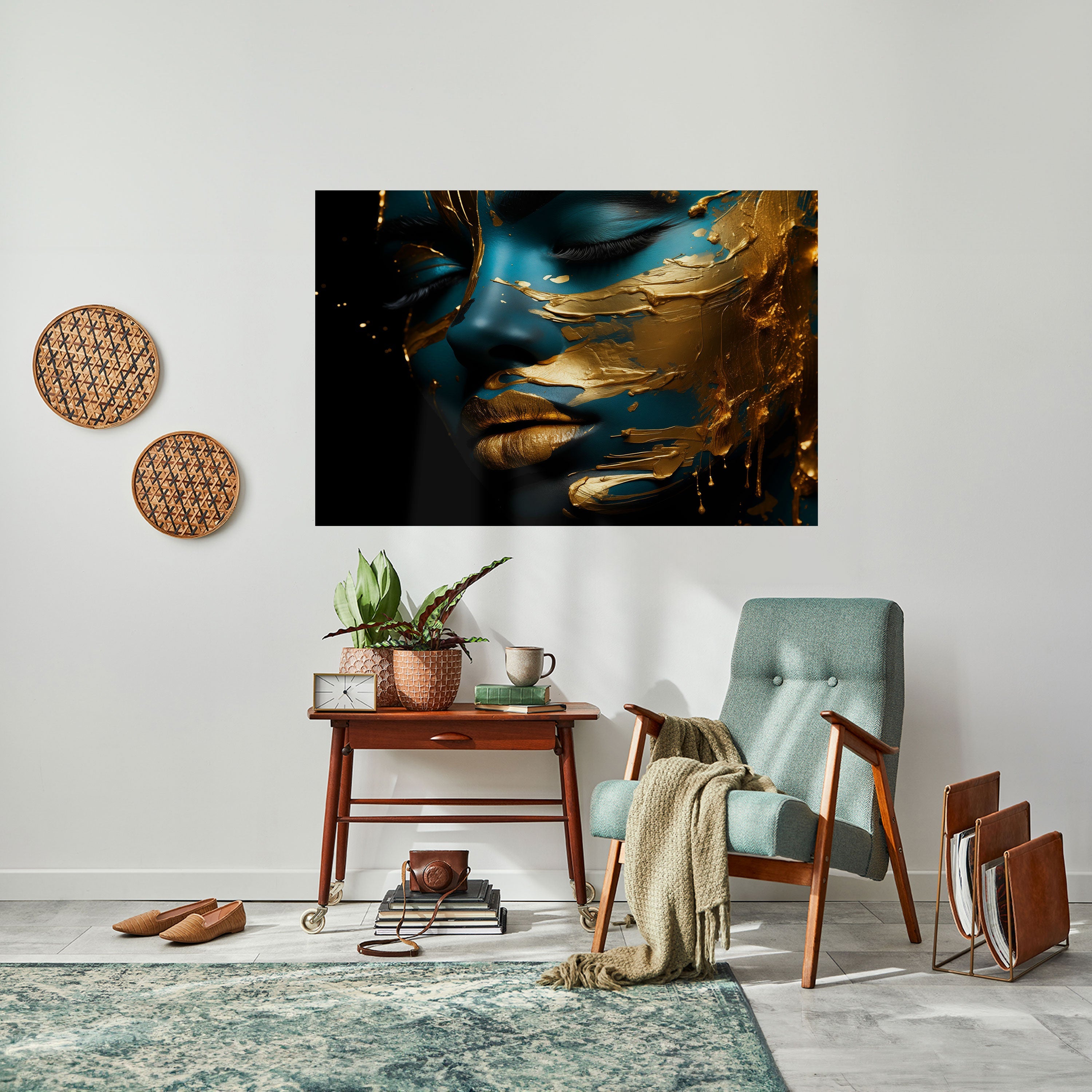 GLOWING ELEGANCE Selbstklebendes Horizontal-Poster