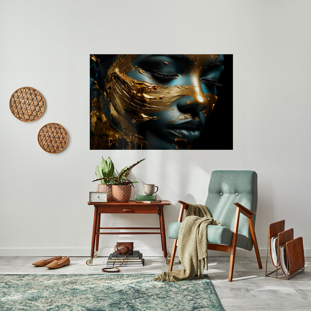 LUSTROUS BEAUTY Selbstklebendes Horizontal-Poster