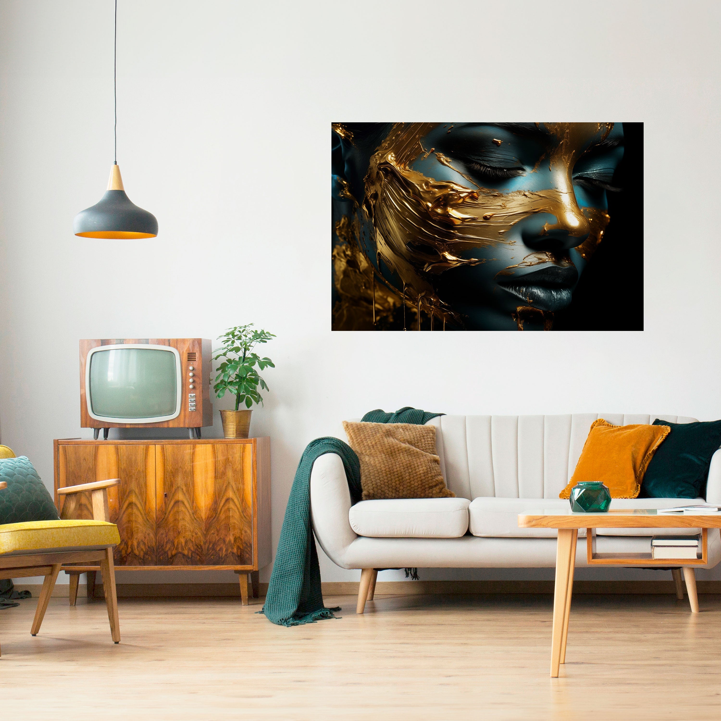 LUSTROUS BEAUTY Selbstklebendes Horizontal-Poster