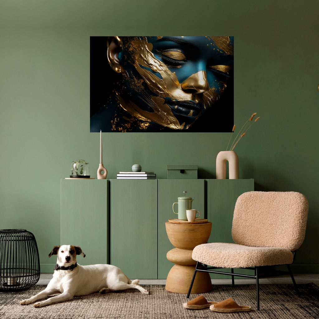 GILDED GRACE Selbstklebendes Horizontal-Poster