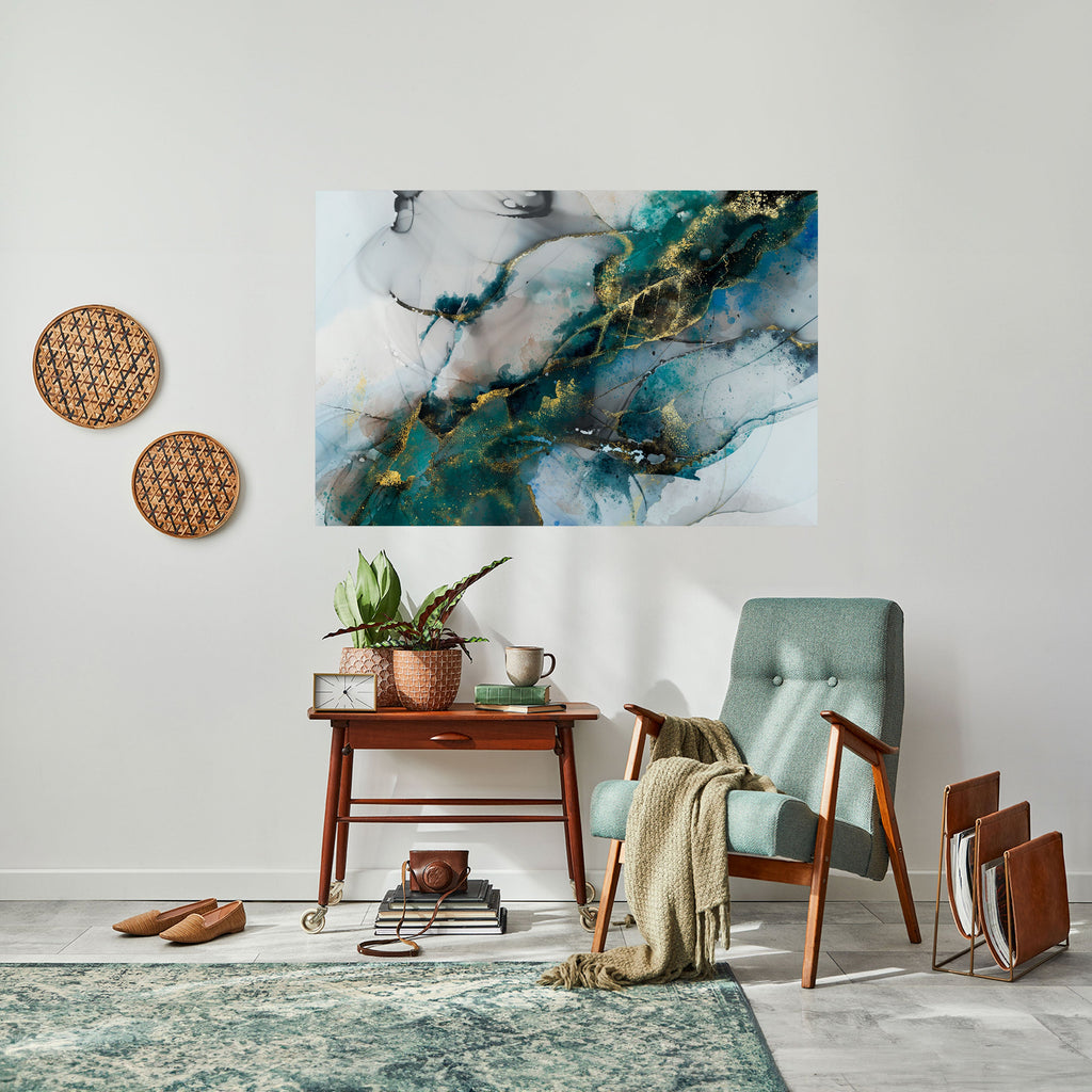 SERENE DRIFT Selbstklebendes Horizontal-Poster