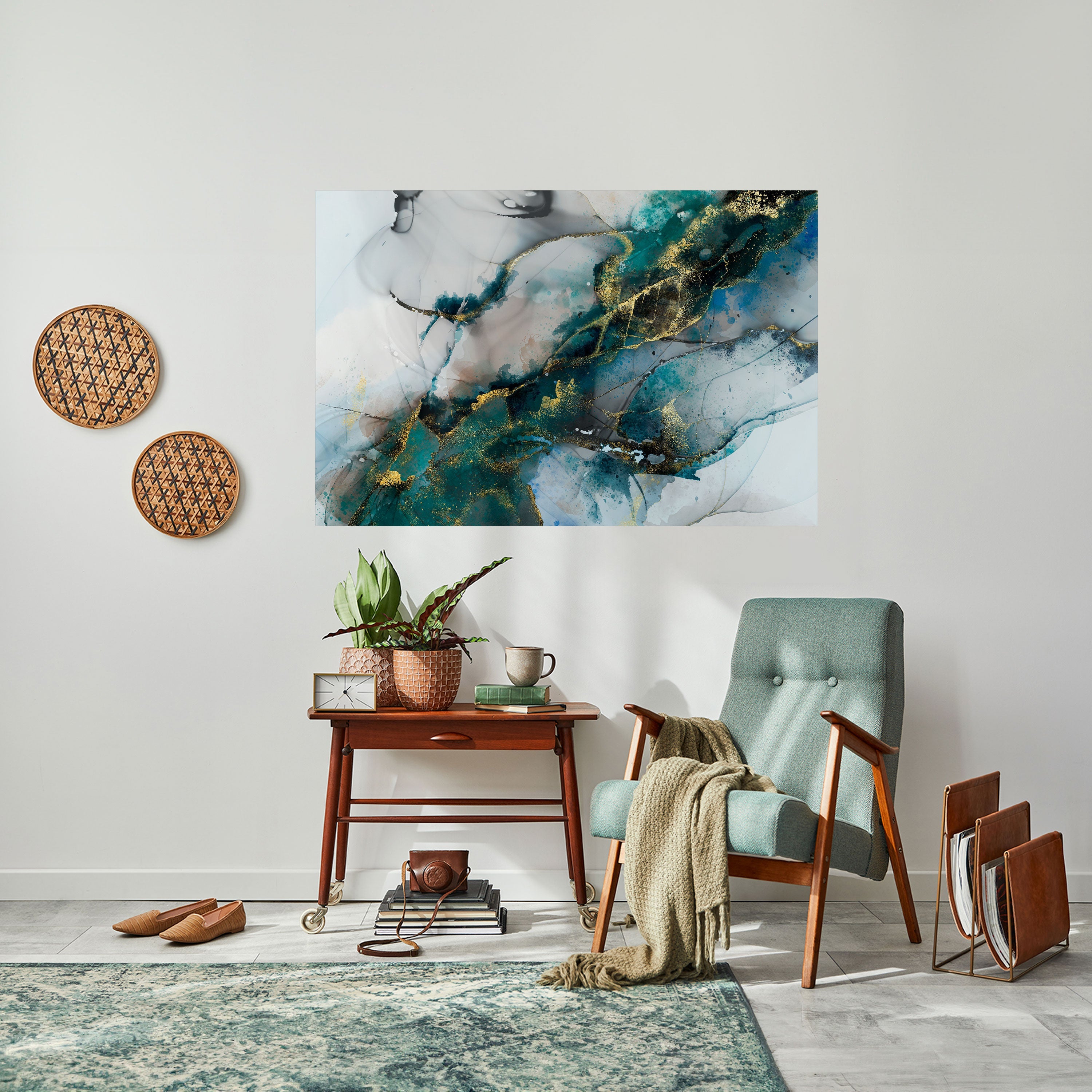 SERENE DRIFT Selbstklebendes Horizontal-Poster