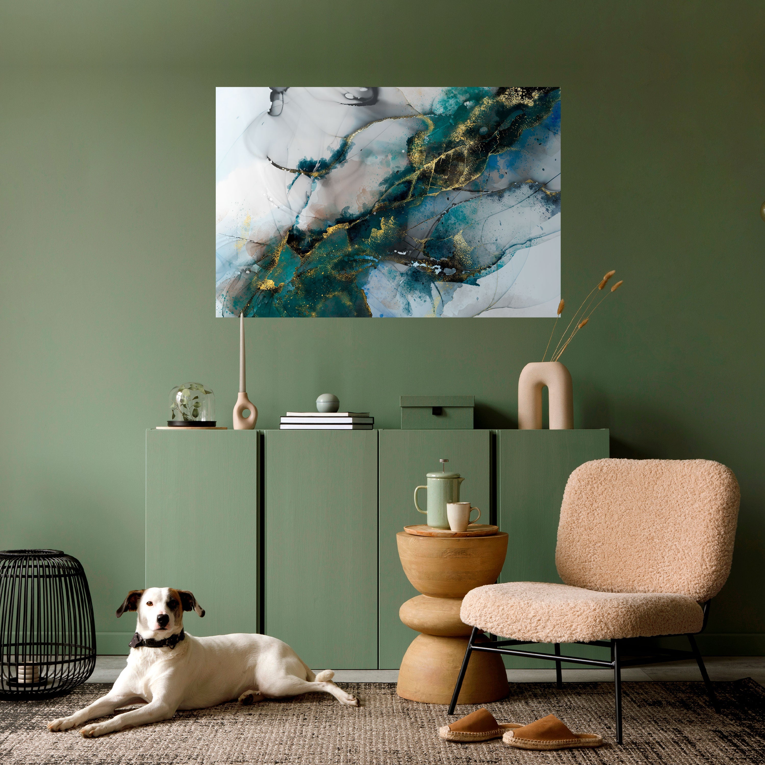 SERENE DRIFT Selbstklebendes Horizontal-Poster