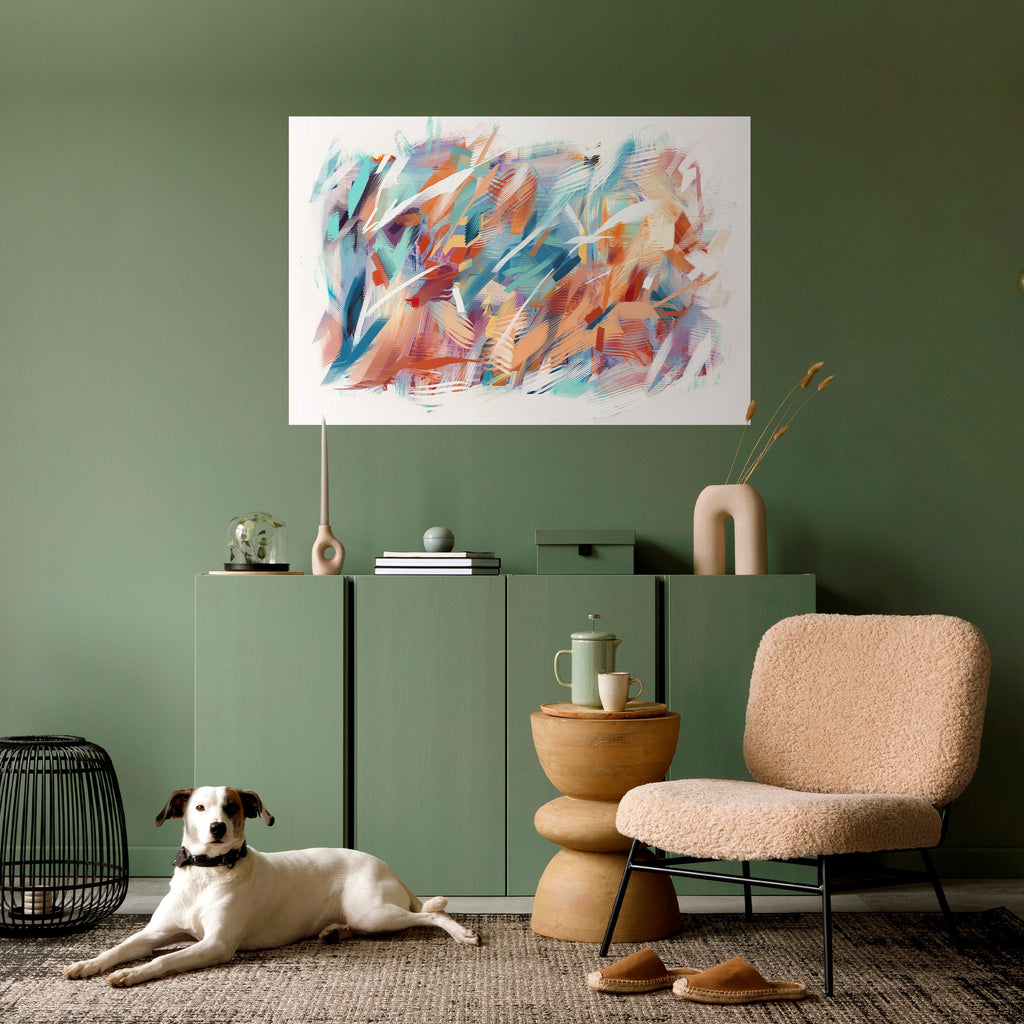 DREAMLIKE PALETTE Selbstklebendes Horizontal-Poster