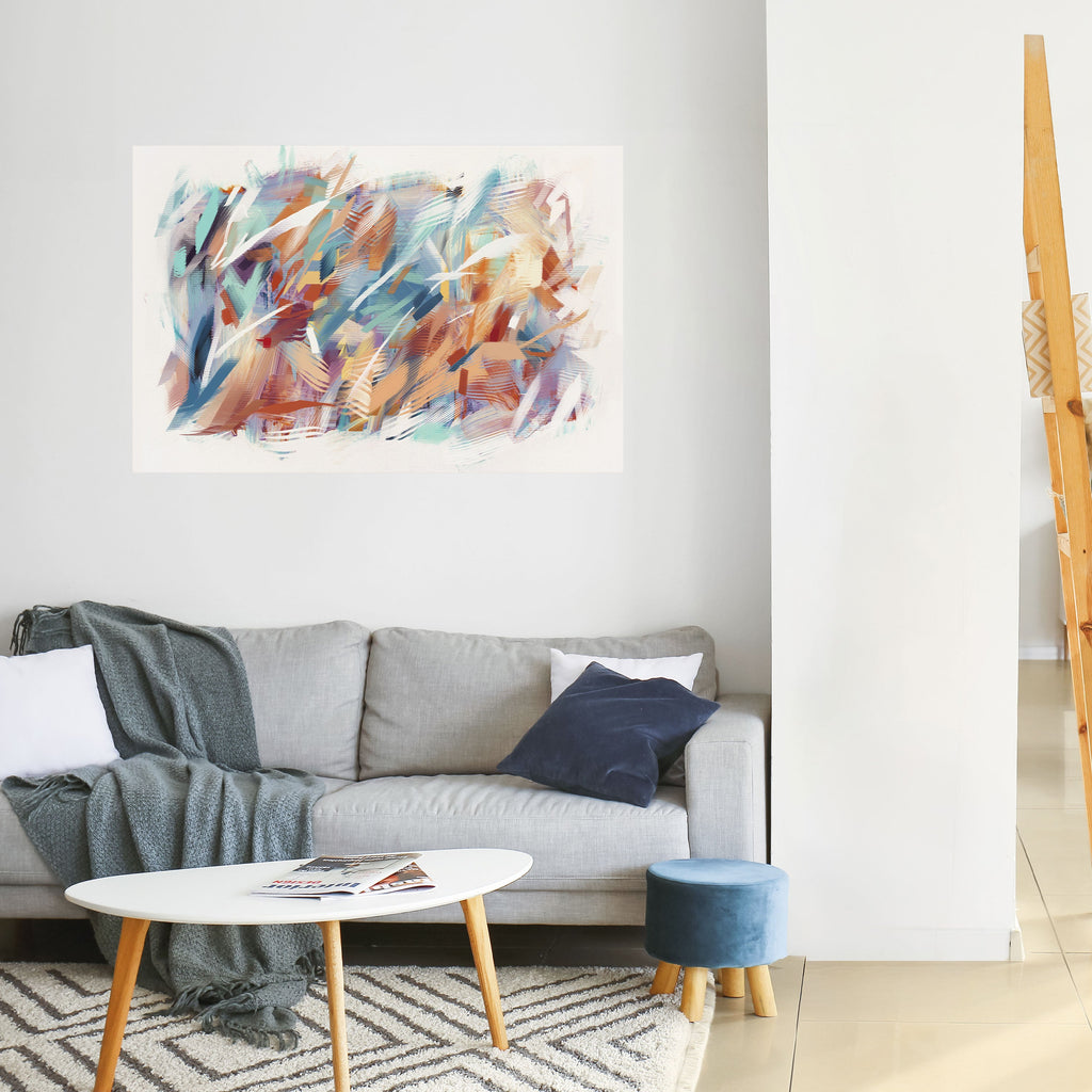 DREAMLIKE PALETTE Selbstklebendes Horizontal-Poster