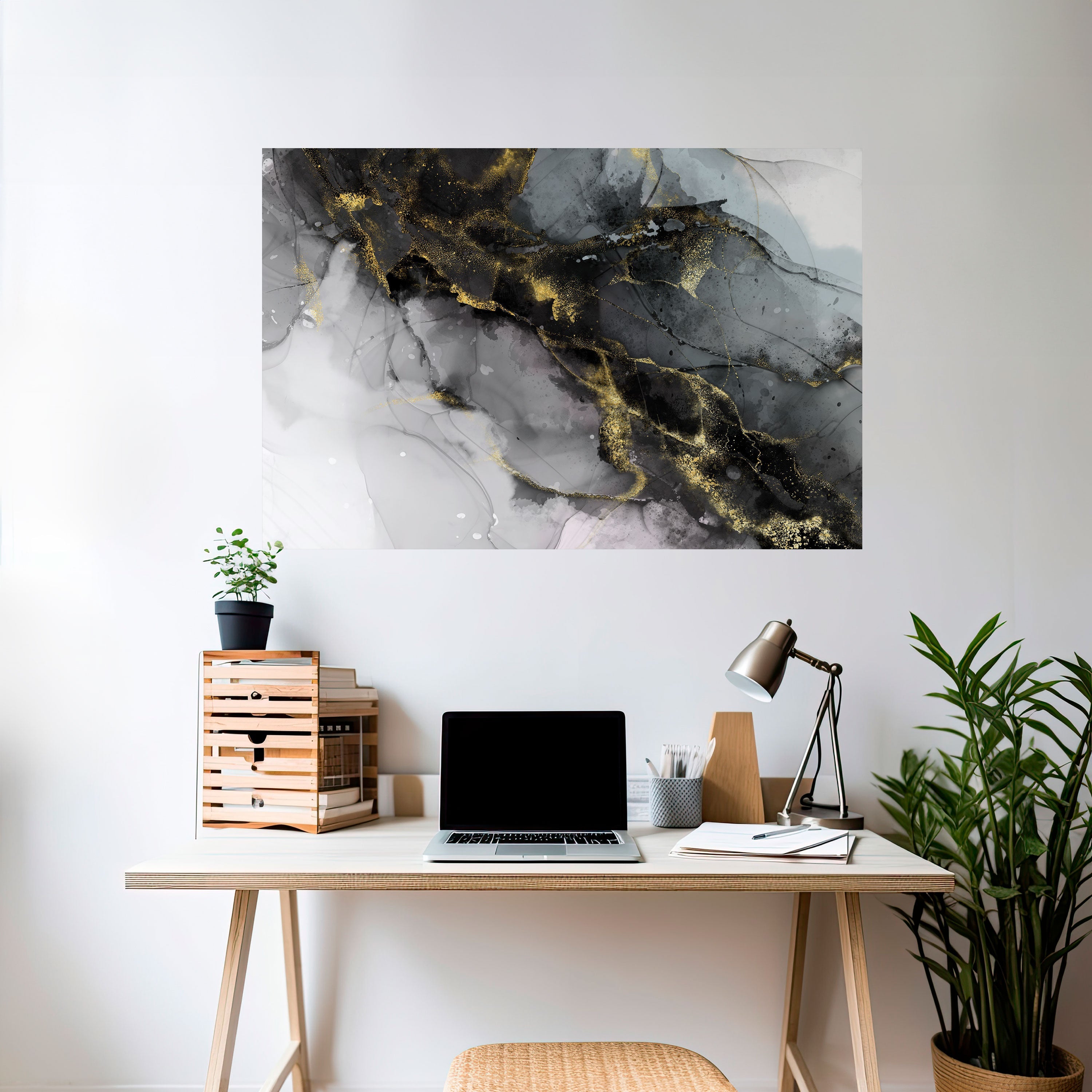 TRANQUIL WHISPERS Selbstklebendes Horizontal-Poster