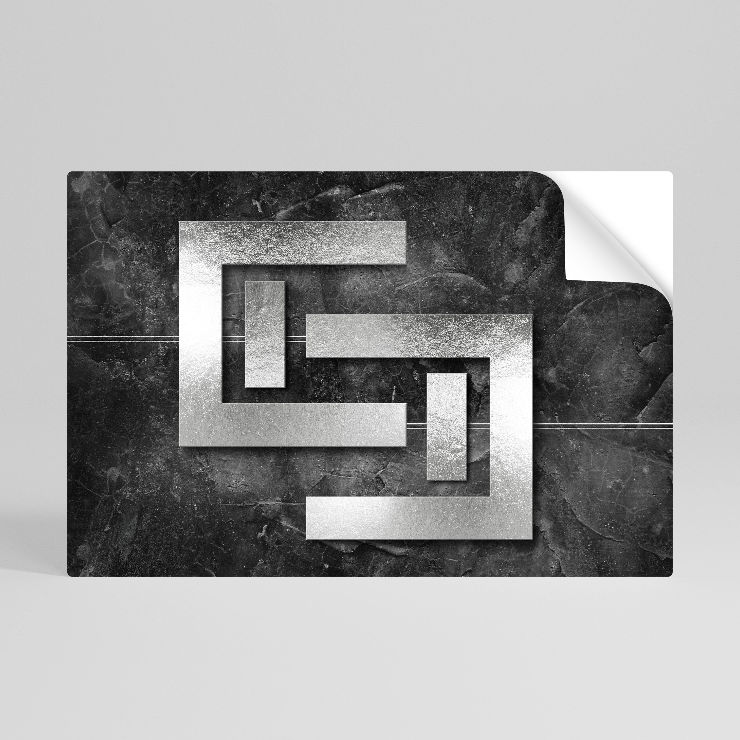 STEEL CAPTURE Selbstklebendes Horizontal-Poster