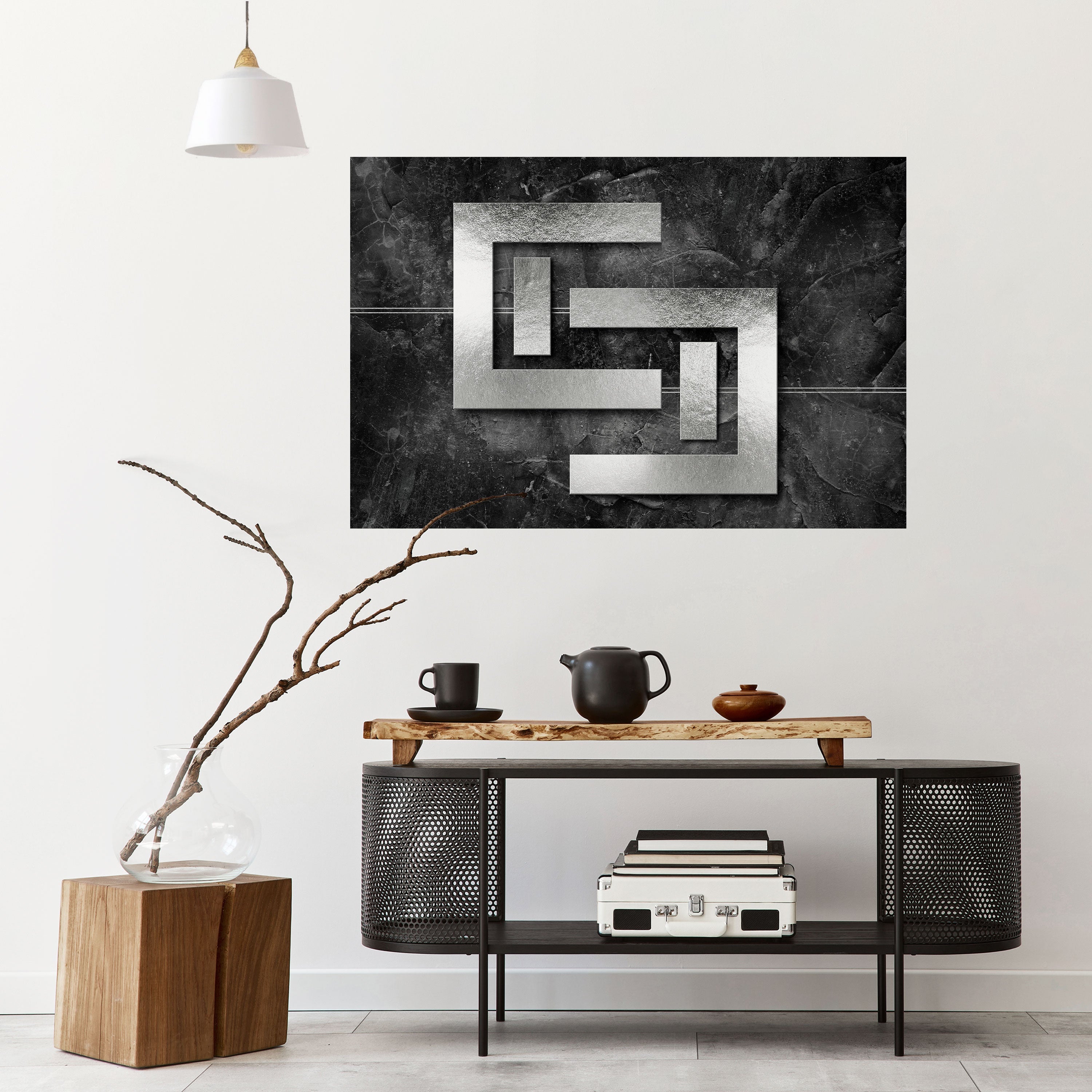 STEEL CAPTURE Selbstklebendes Horizontal-Poster