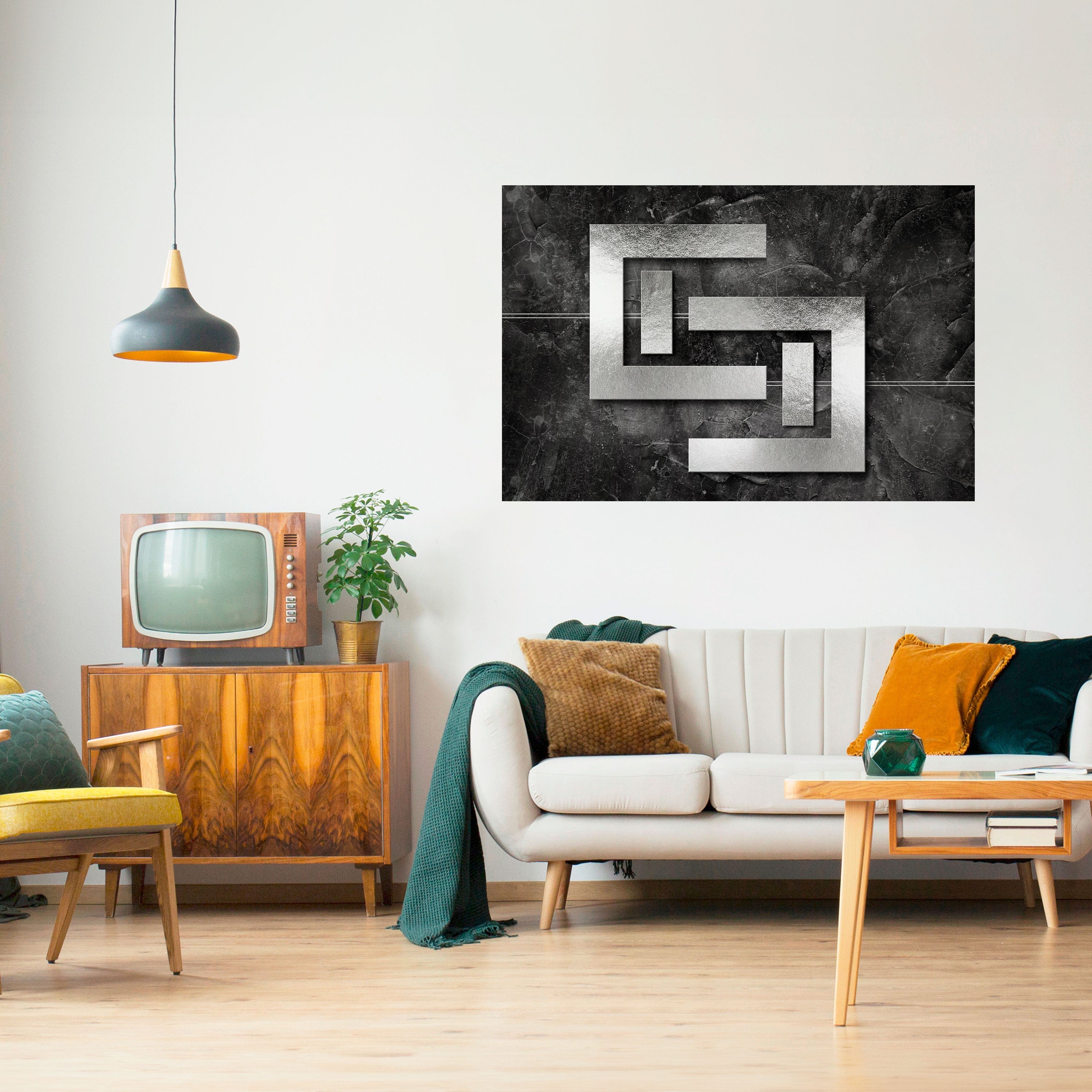 STEEL CAPTURE Selbstklebendes Horizontal-Poster