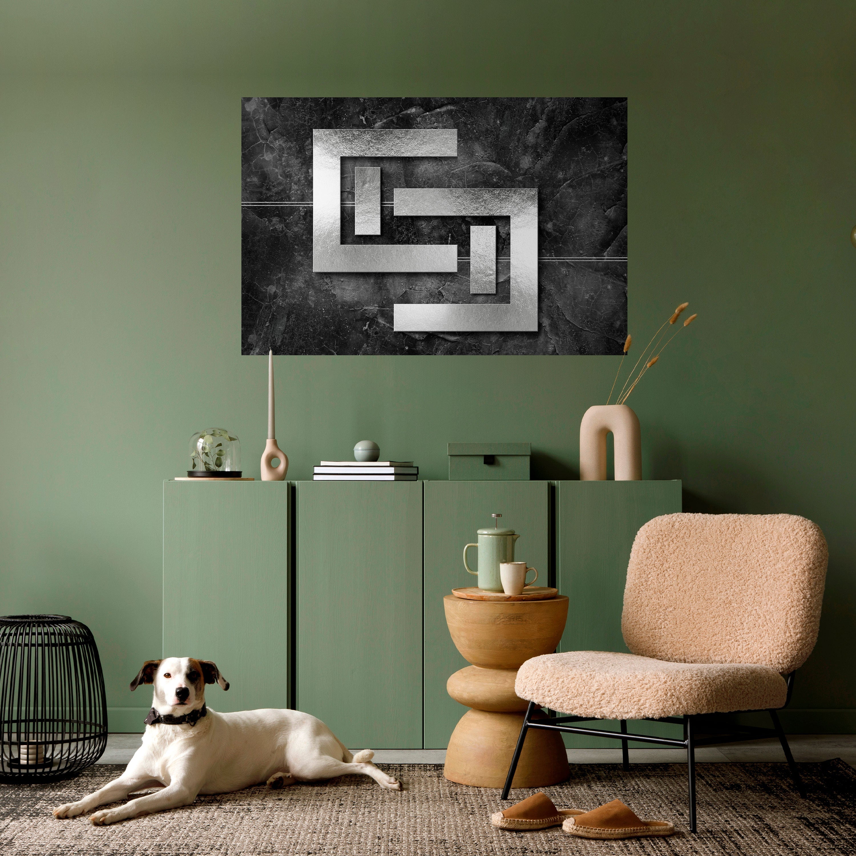 STEEL CAPTURE Selbstklebendes Horizontal-Poster