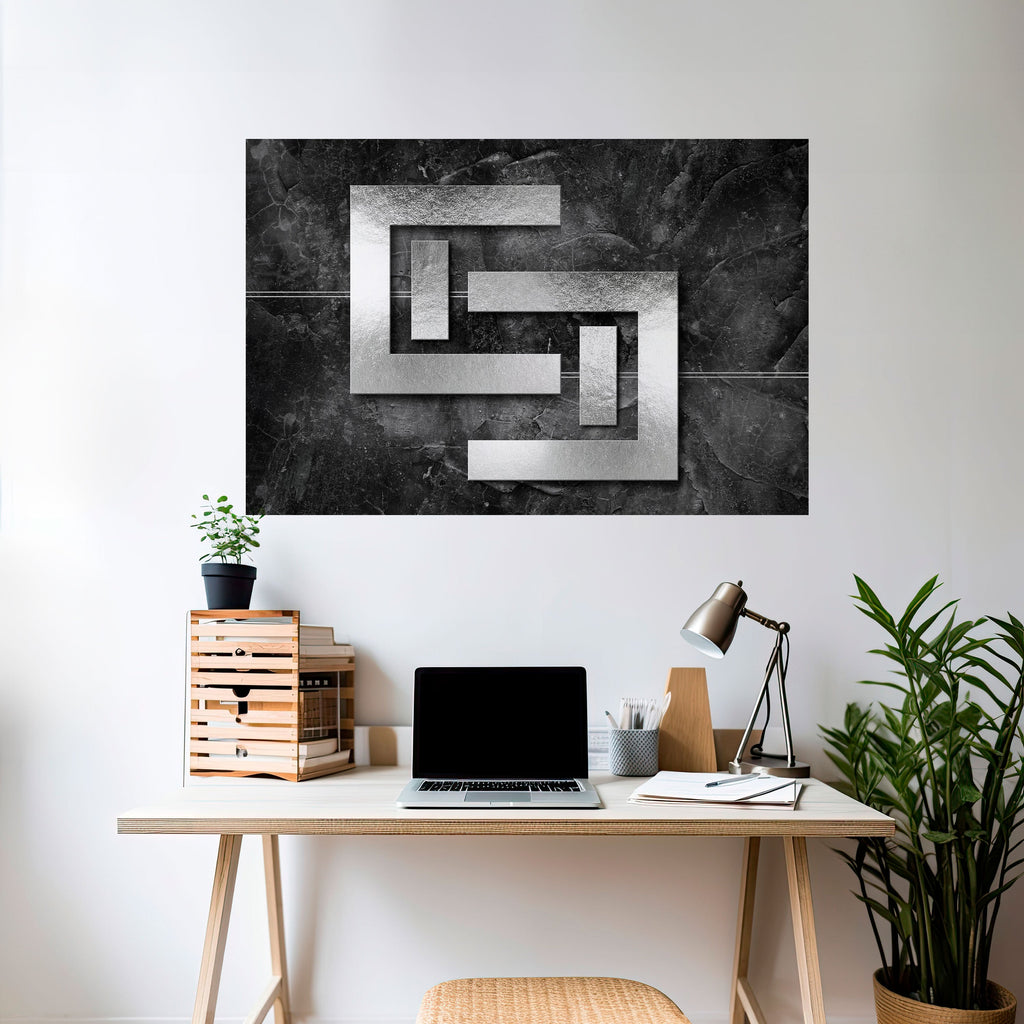 STEEL CAPTURE Selbstklebendes Horizontal-Poster