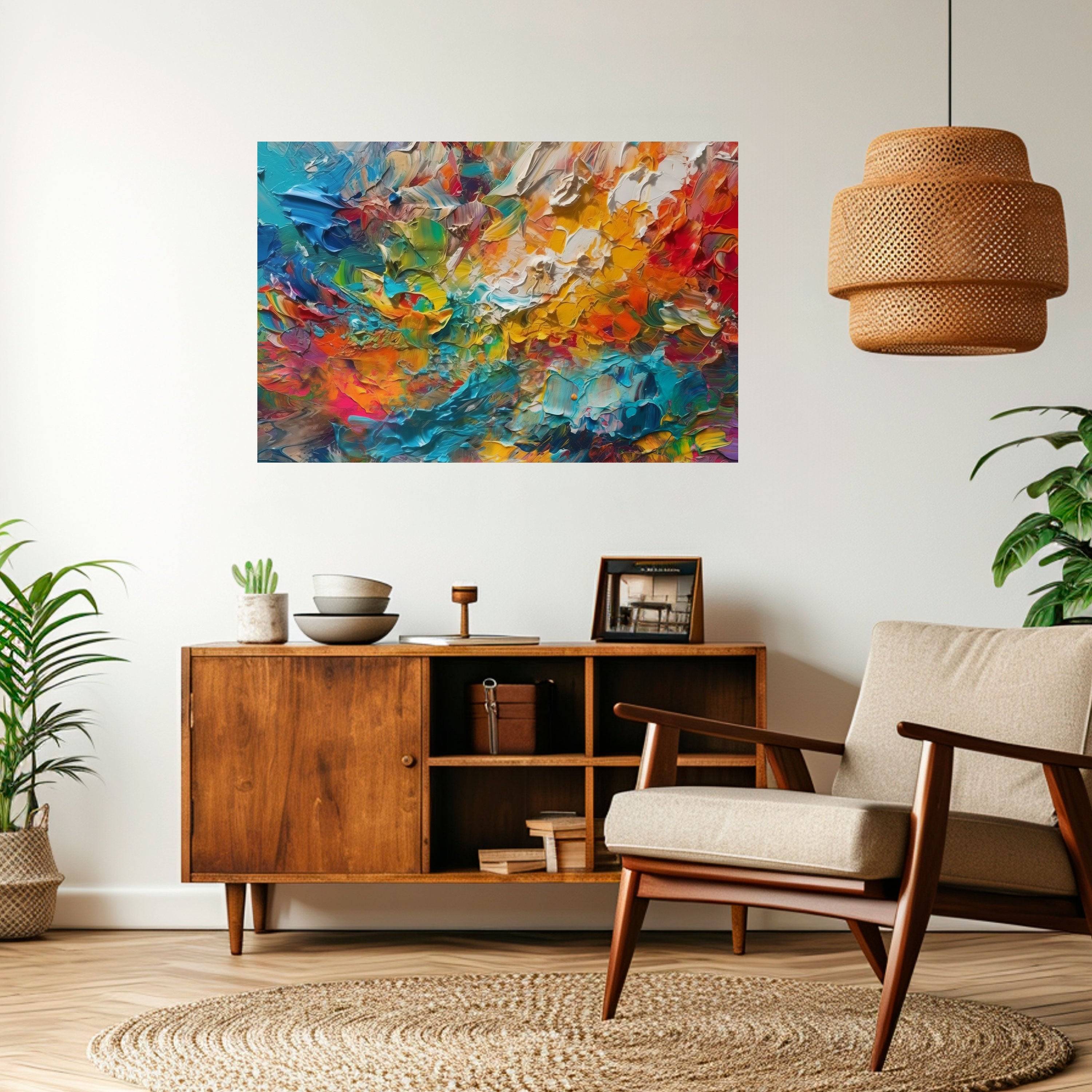 WHISPERS OF COLOR Selbstklebendes Horizontal-Poster