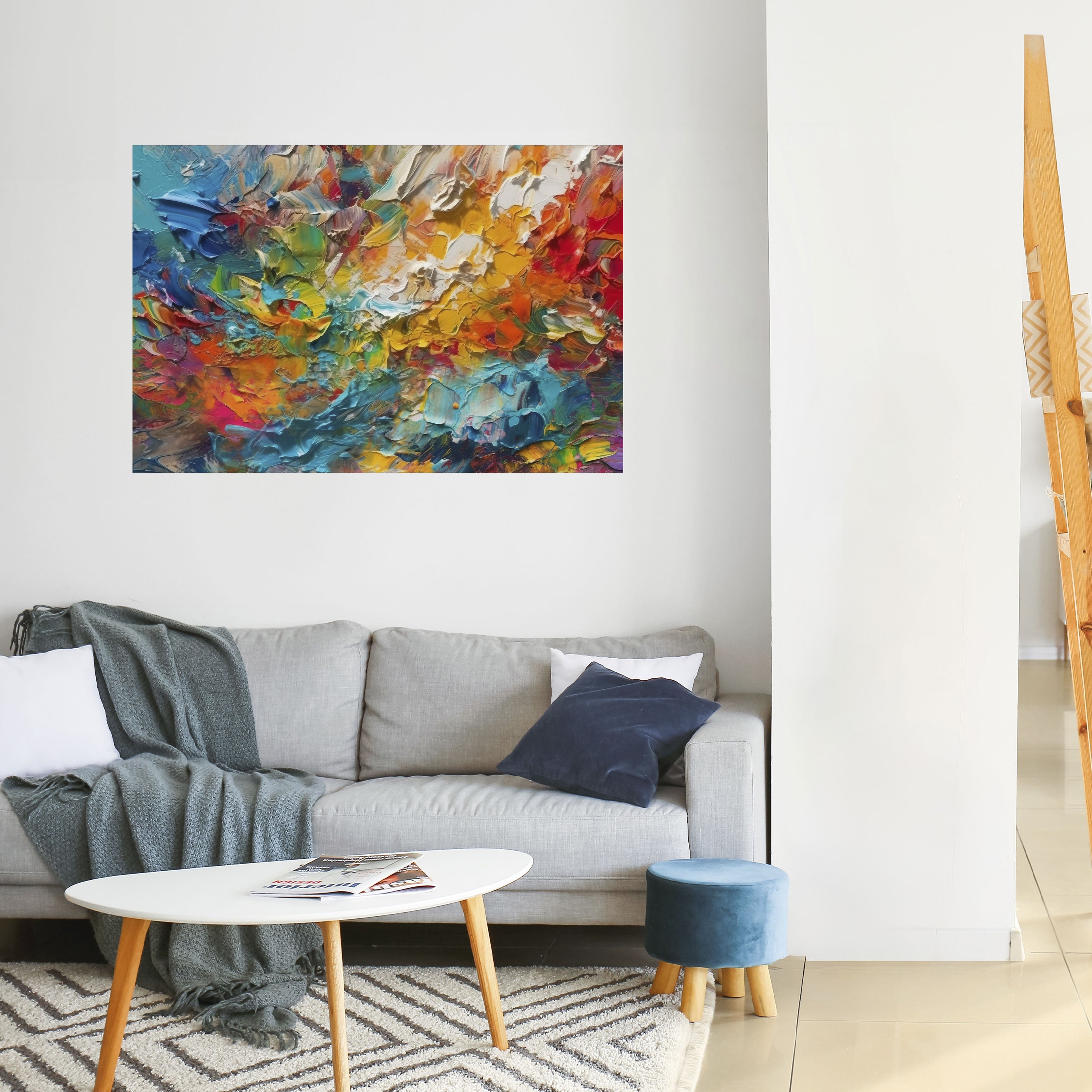 WHISPERS OF COLOR Selbstklebendes Horizontal-Poster