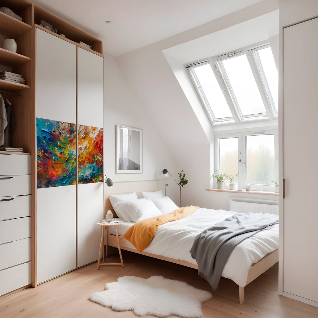 WHISPERS OF COLOR Selbstklebendes Horizontal-Poster