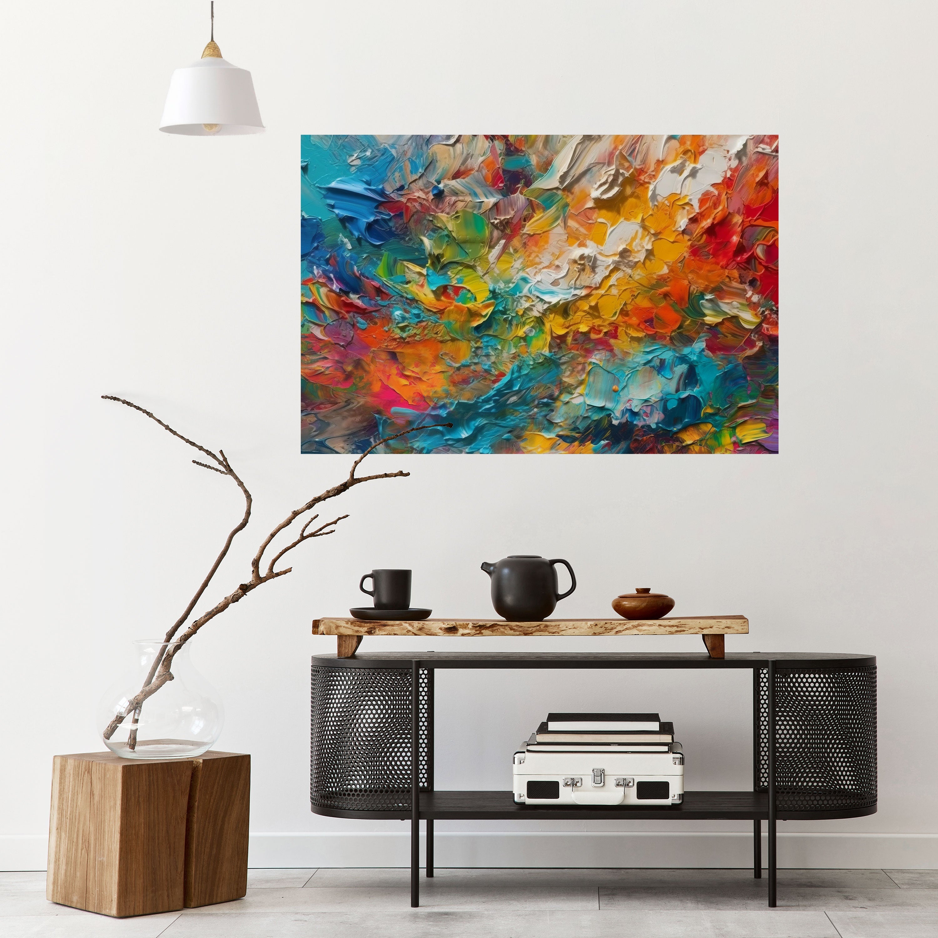 WHISPERS OF COLOR Selbstklebendes Horizontal-Poster