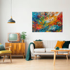 WHISPERS OF COLOR Selbstklebendes Horizontal-Poster