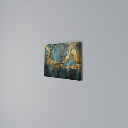 CELESTIAL GOLDRUSH Horizontal Canvas Print