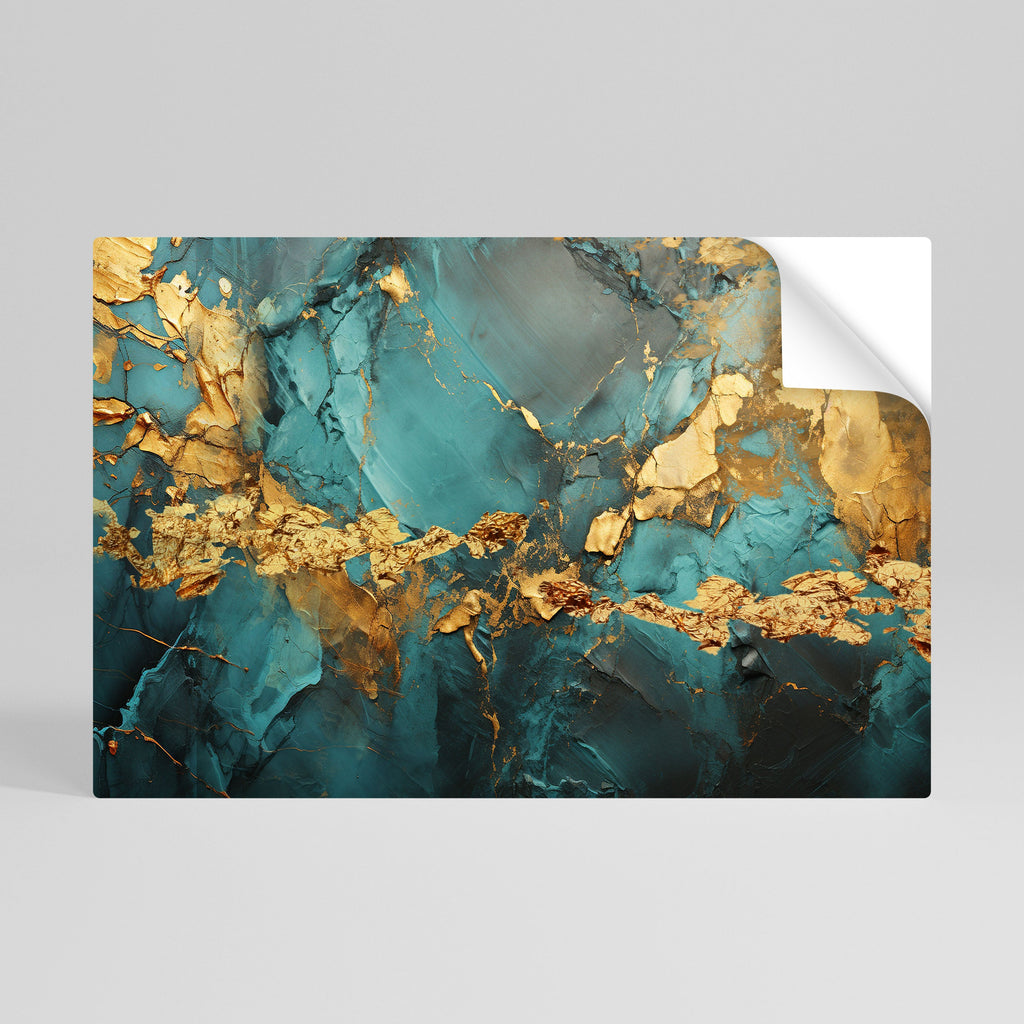 CELESTIAL GOLDRUSH Selbstklebendes Horizontal-Poster